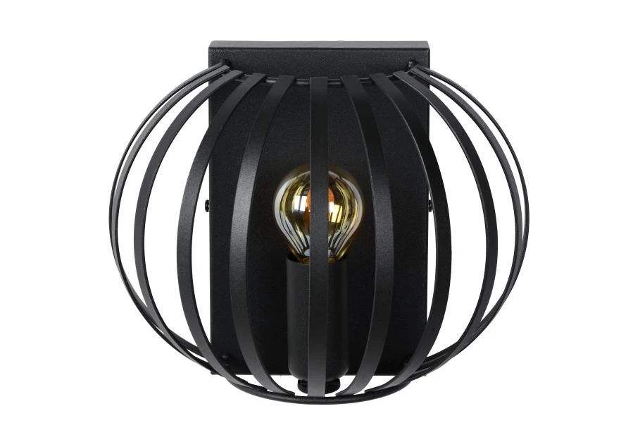 Lucide MANUELA - Lámpara de pared - 1xE14 - Negro - apagado